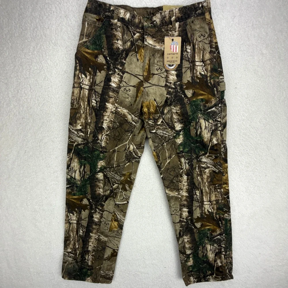 Carhartt Realtree Xtra Camo Dungaree Pants Mens 34x32 B235 977 NWT NOS